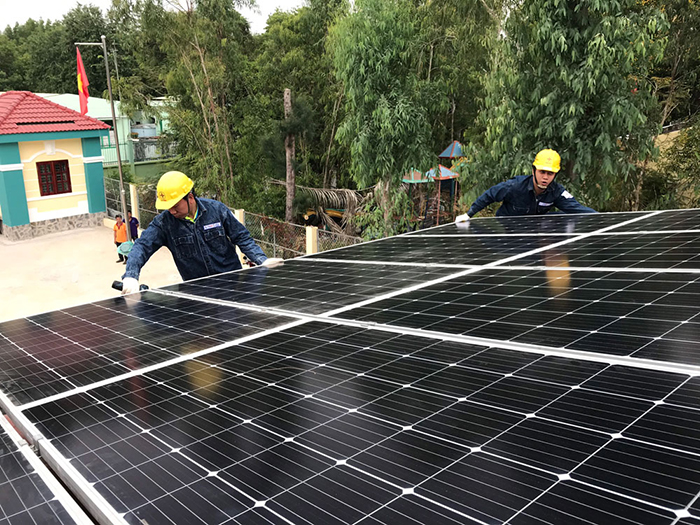 Mô hình điện mặt trời phù hợp cho trường mầm non tại TPHCM.
