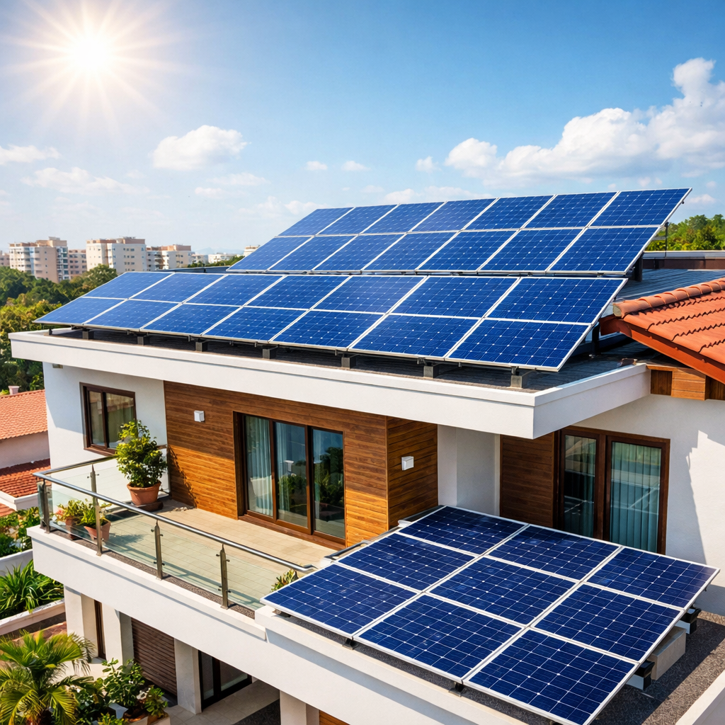 Góc nhìn kỹ thuật của bộ điện mặt trời 3kW với inverter và hệ giám sát.