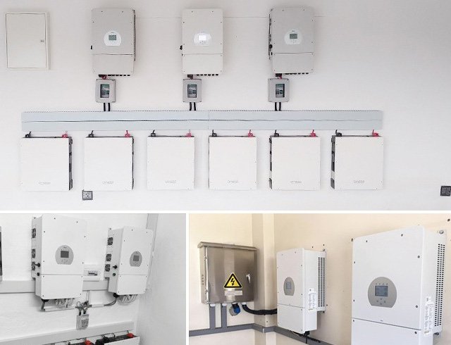 Hệ thống điện mặt trời dùng inverter Deye tại TPHCM, thiết kế gọn và hiện đại.